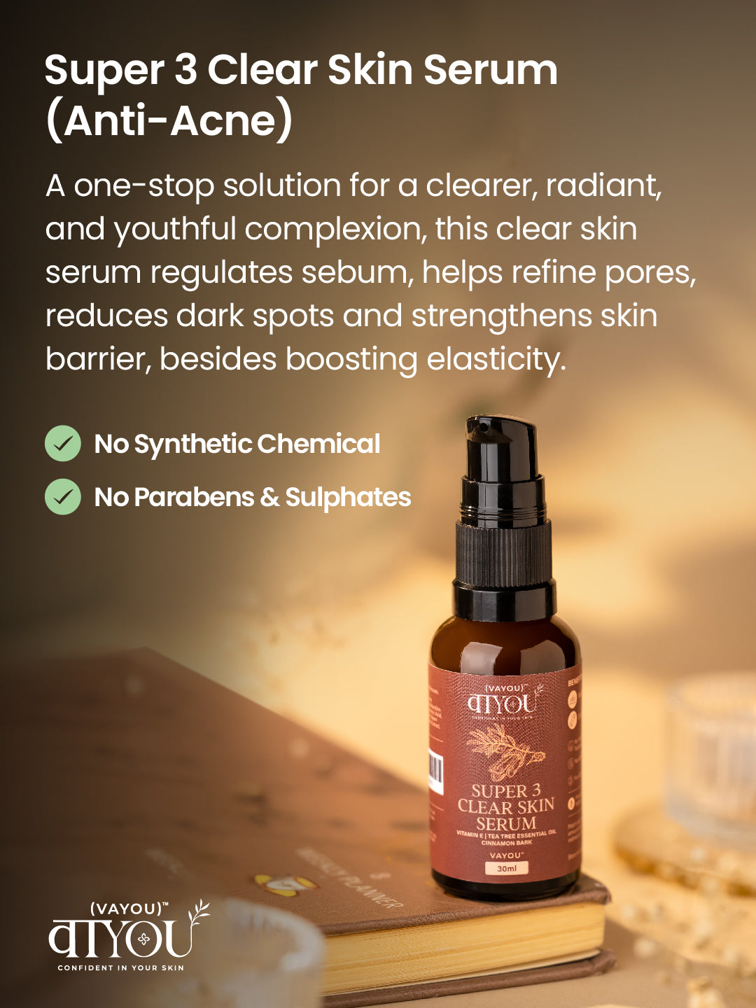 Super 3 Clear skin serum (anti-acne)