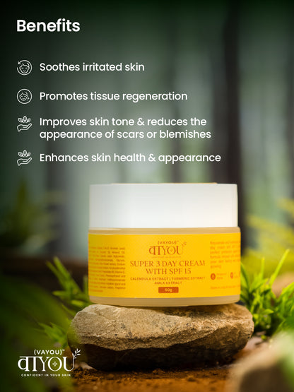 Super 3 Day Cream with spf 15