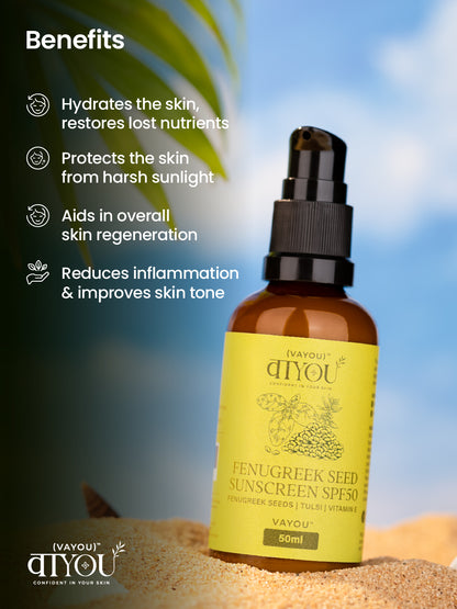 Fenugreek Seed Sunscreen SPF50