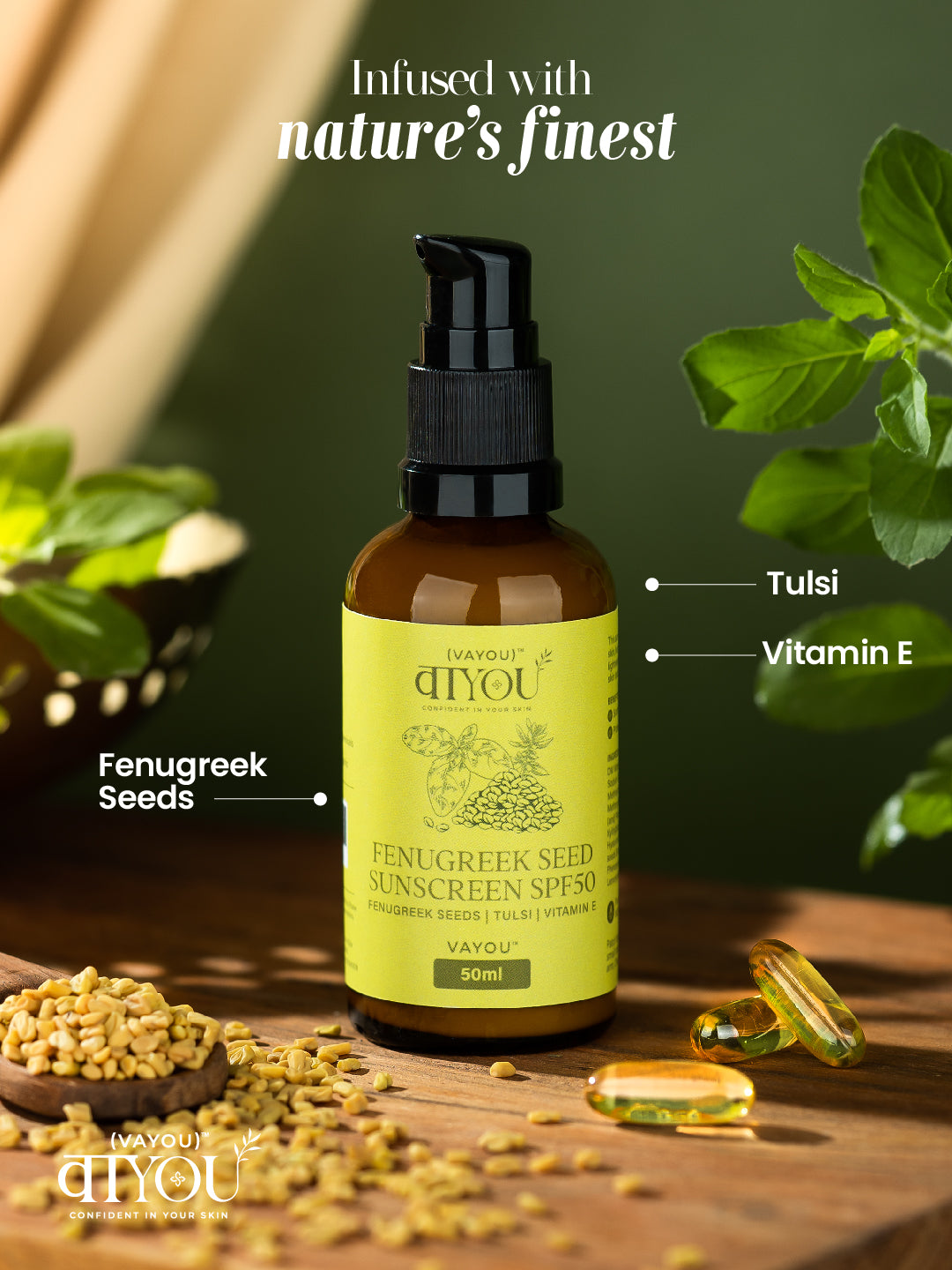 Fenugreek Seed Sunscreen SPF50